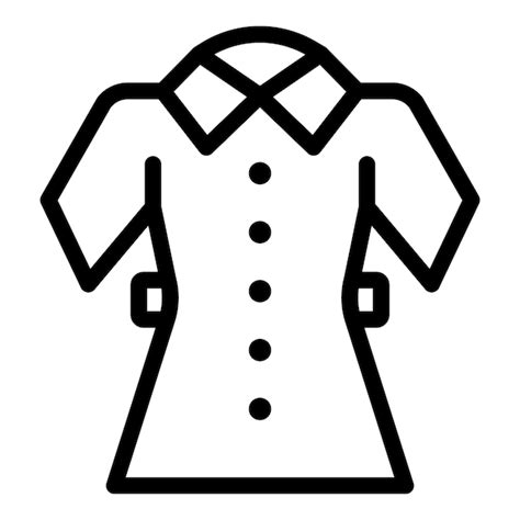 Premium Vector | School uniform icon outline school uniform vector icon for web design isolated ...