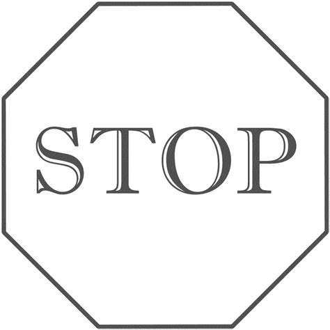 Blank Stop Sign Template - ClipArt Best