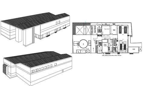 Factory Building Plan AutoCAD File - Cadbull