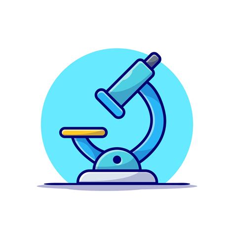 Microscope Cartoon Vector Icon Illustration. Science Technology Icon Concept Isolated Premium ...