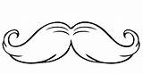 Mustache Coloring Pages  Print sketch template
