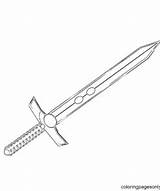 Sword Coloring Pages Printable For Free Download sketch template