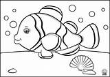 Sea Creatures Coloring Pages For Preschoolers sketch template