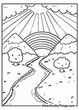Rainbow Coloring Worksheet Pages sketch template