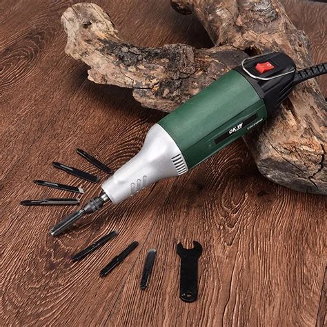 Electric Chisel Set Wood Carving Machine Electric Wood Carving Knife & Chisel Engraving ...