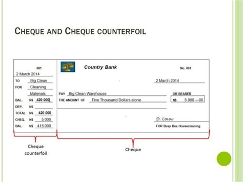 1. the source document for all cash payments is a check. Cheque counterfoil | News