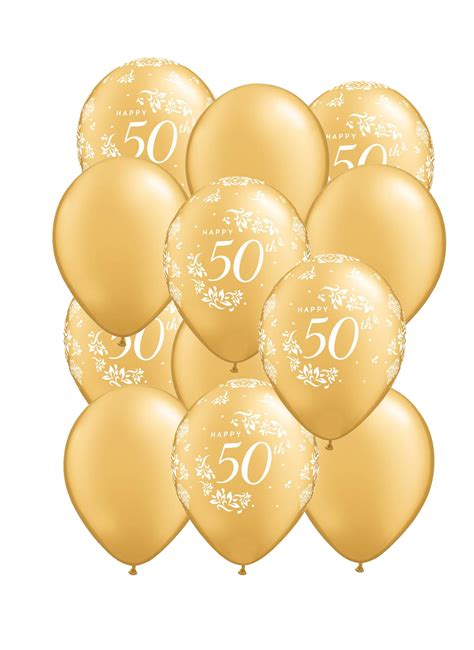 50th Anniversary Party Balloons Golden Anniversary | Etsy
