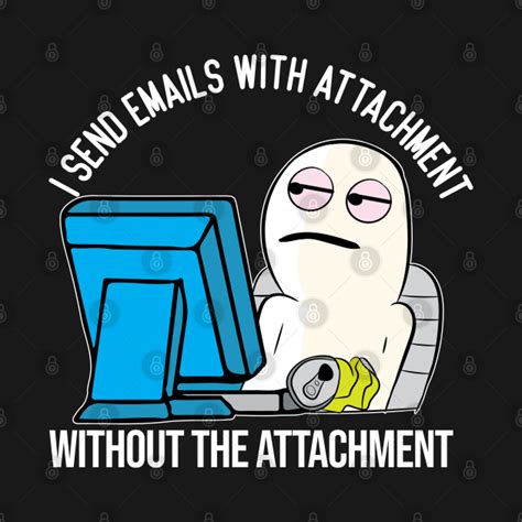 Funny Email attachment work office meme character - Work - Kids T-Shirt | TeePublic