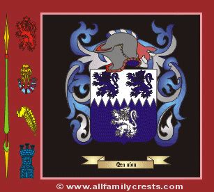 Scanlon family crest and meaning of the coat of arms for the surname ...