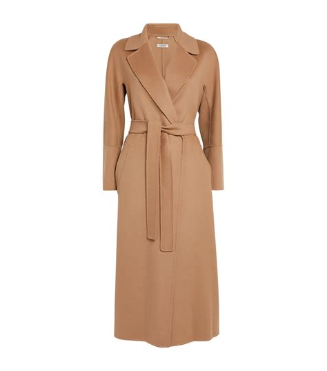 Max Mara Virgin Wool Wrap Coat | Harrods US