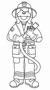 Printable Firefighter Coloring Pages sketch template