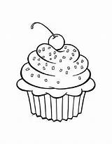 Free Printable Cupcake Coloring Pages For Kids sketch template