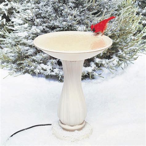 Allied Precision Heated 20" Bird Bath with Pedestal