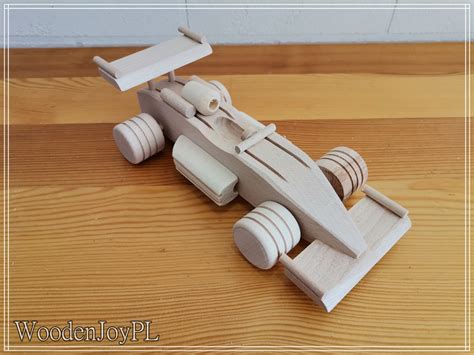 Wooden race car handmade motorcar big racer made of natural | Etsy