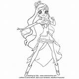 Lolirock Auriana Coloring Page Pages sketch template