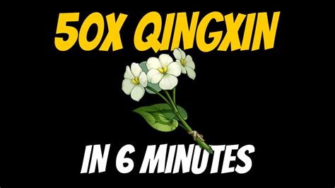 50 Qingxin Flowers Farming Route in 6 mins | Xiao & Ganyu Ascension ...