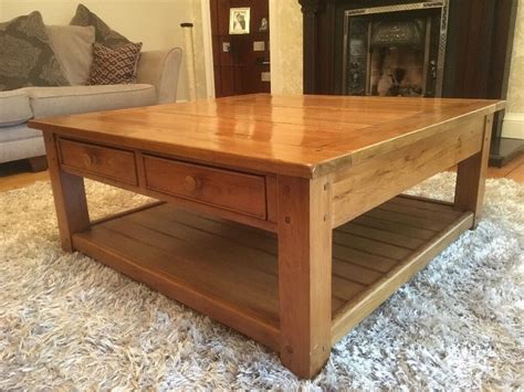 4 Drawer Solid Oak Square Wentworth Coffee Table | in East End, Glasgow ...