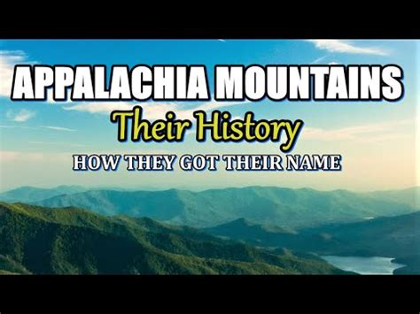 The Appalachia Mountains and their History - YouTube