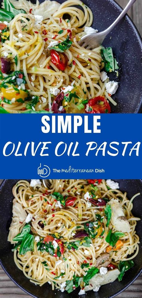 Easy Mediterranean Diet Recipes, Mediterranean Dishes, Pasta Dishes, Food Dishes, Healthy Pastas ...