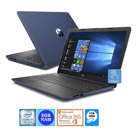 HP 15.6″ TouchScreen Laptop Intel i5-8250U 8GB 1TB HDD Office 365 ...