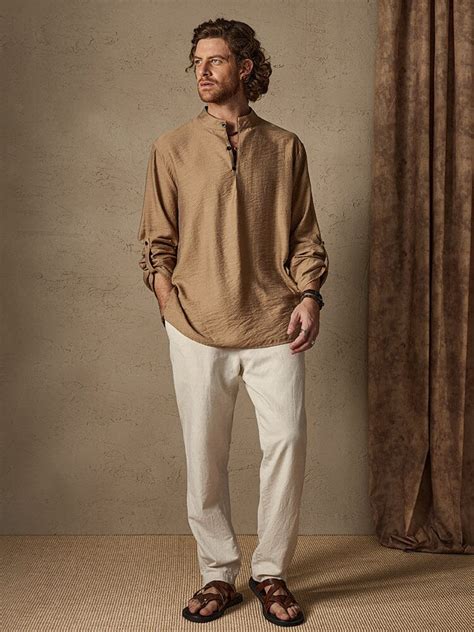 Stylish Linen Beach Shirt - Comfortable and Versatile – COOFANDY