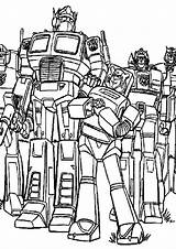 Transformers Coloring Pages Printable sketch template