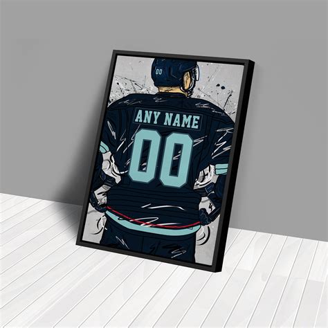 Seattle Kraken Jersey NHL Personalized Jersey Custom Name and - Etsy