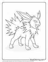 100  Jolteon coloring Pages Free PDF To Print Woo Coloring sketch template