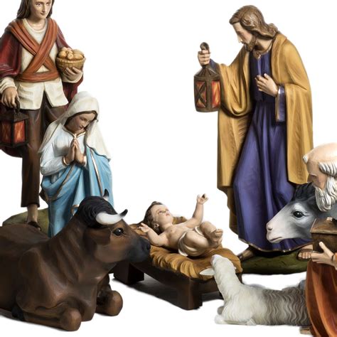 Nativity scene fiberglass figurines 60 cm | online sales on HOLYART.co.uk