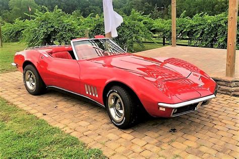 Red-on-red 1968 Corvette convertible restored to original