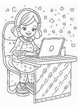 Computer Science Coding Technology Coloring Pages For Girls  TPT sketch template