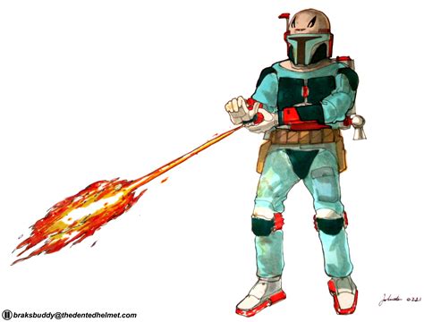 Boba Fett Concept Art by Joe Johnston | Boba Fett Costume and Prop ...