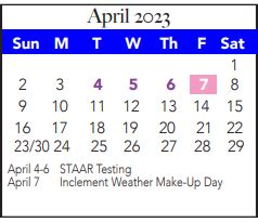 Brewer Middle - School District Instructional Calendar - White ...