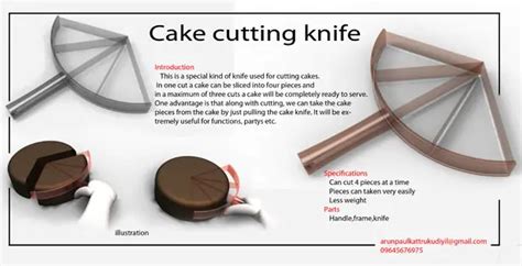 Cake Cutting Knife by Arun Paul - Tuvie Design