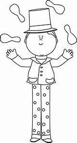 Black And White Kid On Stilts Juggling  Sunday School coloring Pages sketch template