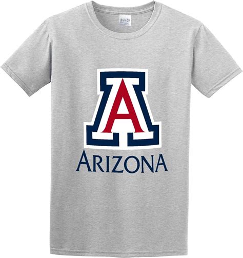 University Of Arizona Logo Cotton Round Neck Shirt For Men Size：XXL, Color：gray : Amazon.nl ...