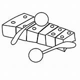 Xylophone Coloring Pages sketch template