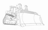 Construction bulldozer Children Linear Pattern For Decoration Vector  sketch template