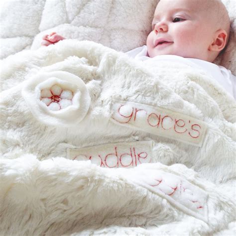 Personalised Cuddle Snuggle Baby Blanket From - Etsy