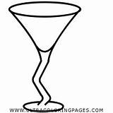 Martini Glass Coloring Page  Ultra Pages sketch template