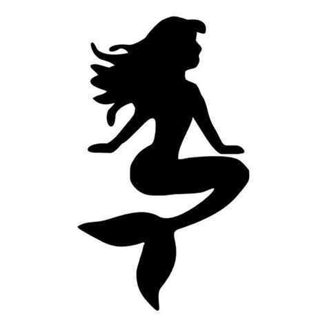 Free Mermaid Silhouette Clip Art at GetDrawings | Free download