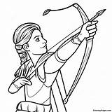 Bow And Arrow Coloring Page  Coloring Pagescom sketch template