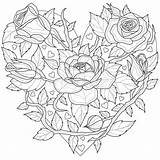 Rose Coloring Sheets For Adults sketch template