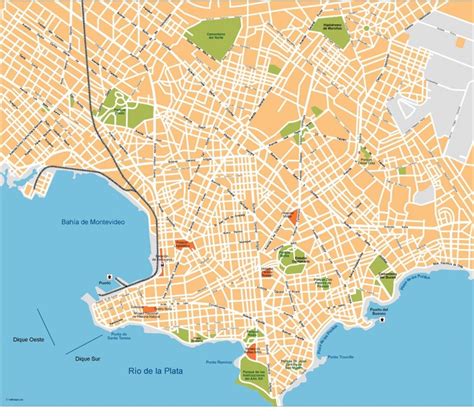 Montevideo Vector Map | Vector maps