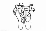 Ballet Shoes Coloring Pages Printable sketch template