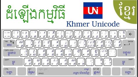 តម្លើង Font និង Keyboard Khmer Unicode - YouTube