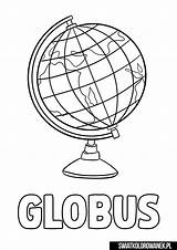 Globe Globus Kolorowanka Globes Kolorowanki Maluchy Coloringtop Sketch  sketch template