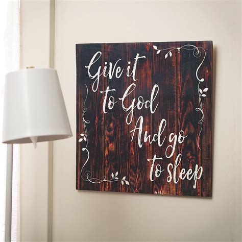 Trinx Give It to God Wall Décor | Wayfair