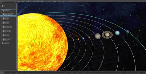 SOLAR SYSTEM 3D Model in Planets 3DExport