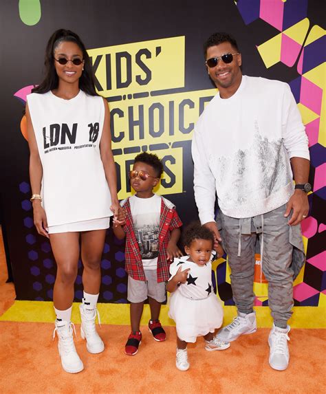 Russell Wilson and Ciara Bring Their Adorable Children to the Kids' Choice Sports Awards